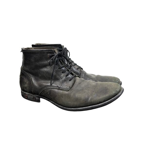 Diesel Boa Vista Chron Cap Toe Leather Zip Boots Men's 42/9 - Picture 1 of 11